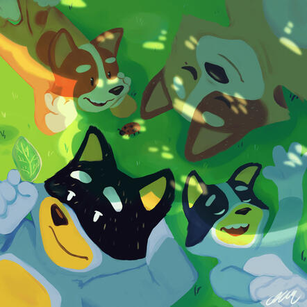 Bluey print _ caramel koala