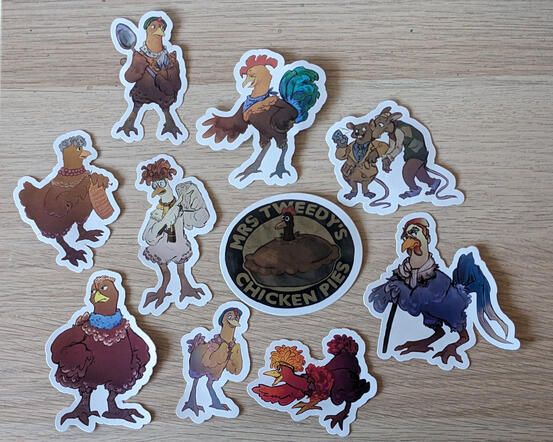 Chicken Run Stickers _ Caramel Koala